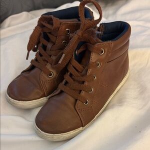 Cat & Jack Brown Sneakers with High-Top Design and Padded Tongue